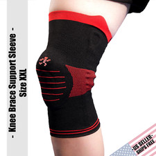 UltraFlex Pro Knee Sleeve Brace w/ Side Stabilizers Compression Support XXL