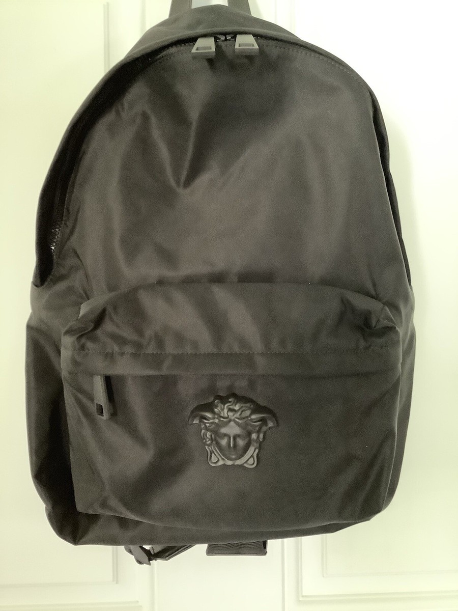 Versace La Medusa Palazzo Black Ruthenium Backpack NWT  display picture 1