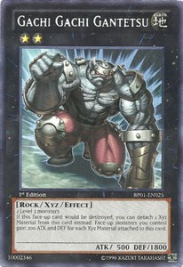 Gachi Gachi Gantetsu - BP01-EN025 - Rare - 1st Edition x3 - Near Mint
