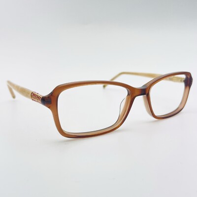 AURORA Brille TRANSLUCENT BROWN SQUARE Brillengestell MOD: ABGERIEBEN