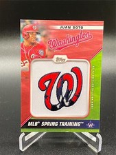 JUAN SOTO 2021 Topps Series 1 Spring Training Cap Logo RED PARALLEL 8/10