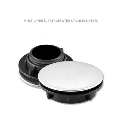 4 Pcs Kitchen Plug Tap Faucet Sink Hole Stainless Steel Cover - Picture 6 of 10
