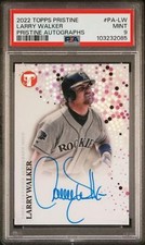 2022 Topps Pristine Larry Walker PSA 9 MINT Auto Rockies