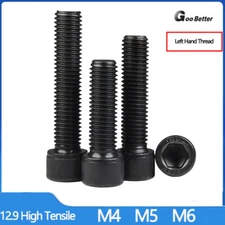 Hex Allen Bolts Left Hand Thread Socket Cap Screw M4-M6 DIN912 12.9 High Tensile