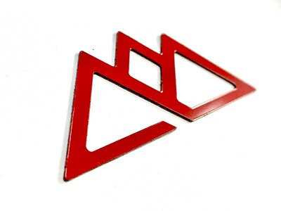 DKM | RED FRONT BUMPER LETTERS FOR TIMBER LINE 2023-2024 NOT DECALS