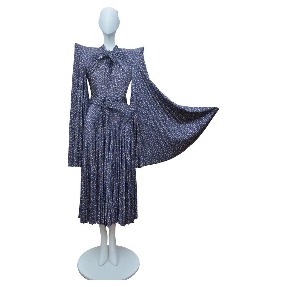 Balenciaga Runway 2020 Dress Exaggerated Shoulders NWT | eBay