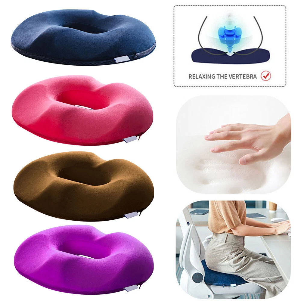 Memory foam top donut ring cushion
