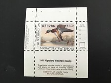 ICOLLECTZONE  US 1991 Washington WA6 Booklet Pane Duck Stamp VF NH