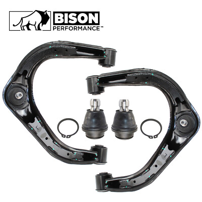 Bison Performance 4pc Front Upper Control Arm Lower BallJoint Kit For QX56 Titan