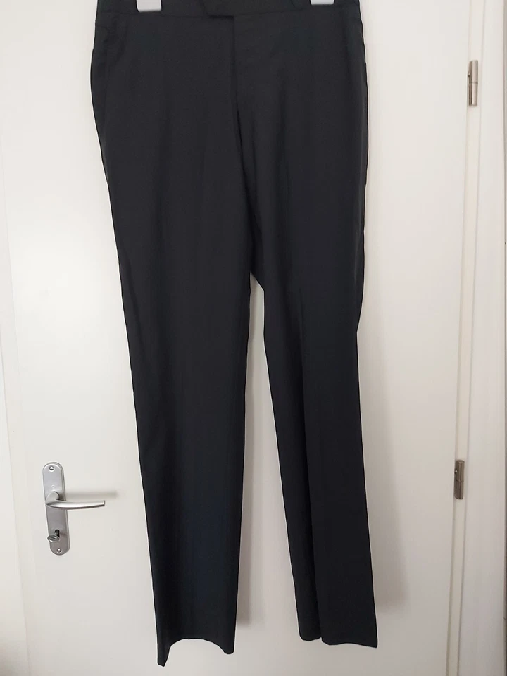 THIERRY MUGLER costume Noir 2 Pièces taille L - Photo 2/4