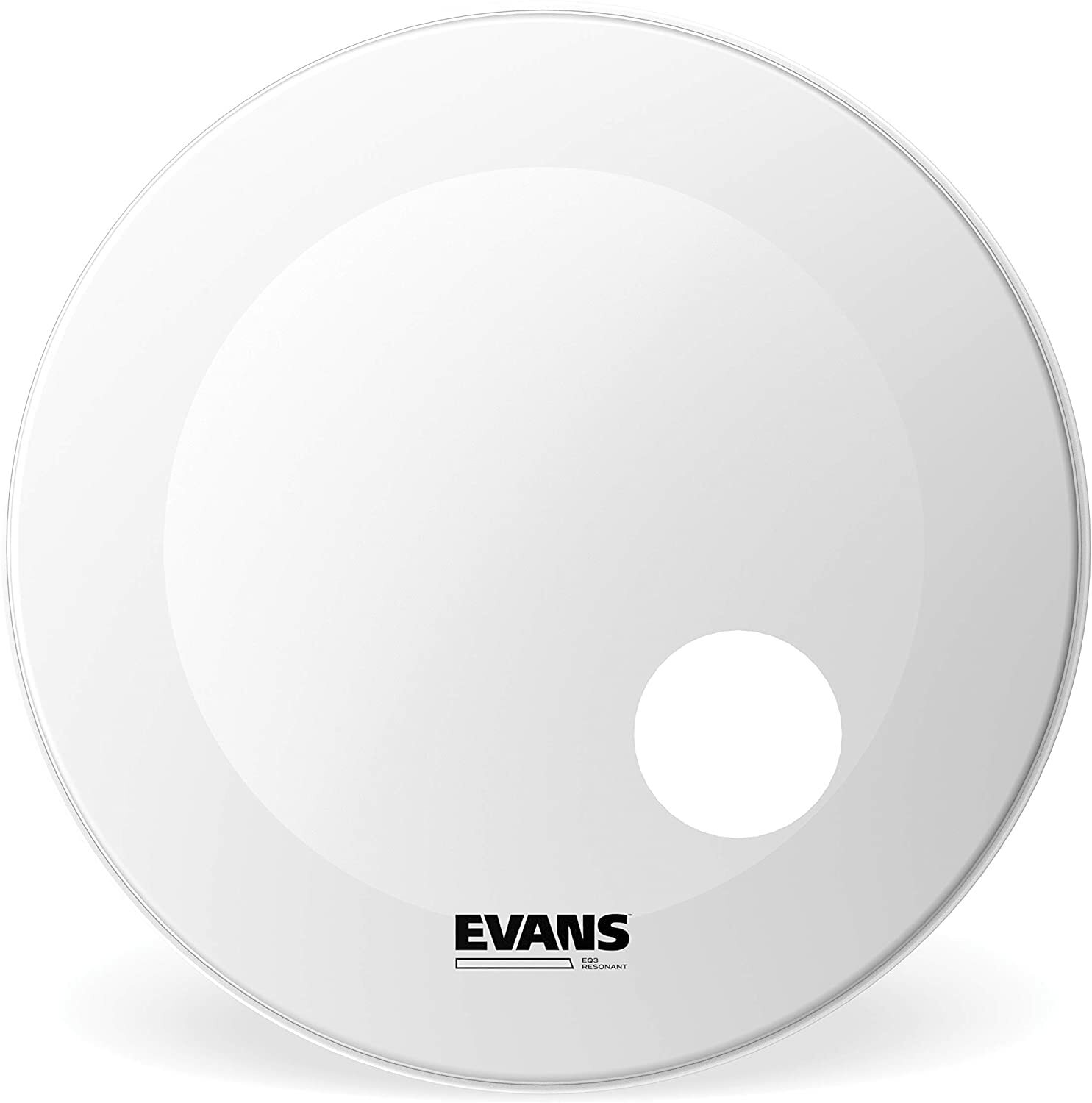 Evans 20"" EQ3 Resonant Coated White Bass Drum Head BD20RGCW