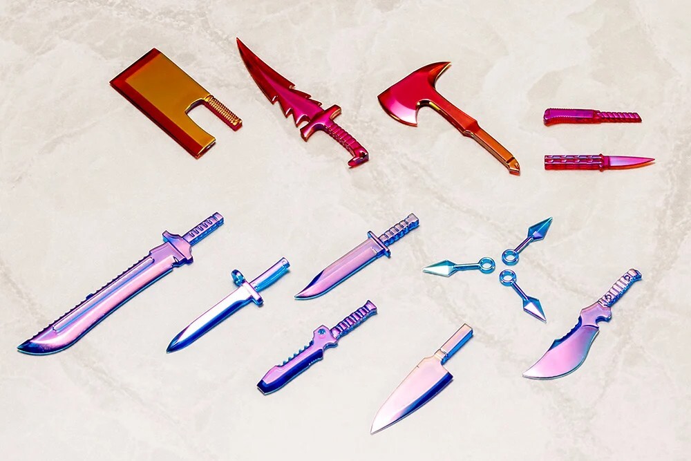 Kotobukiya Weapon Unit 34EX Knife Set Special Ed [POLARIZATION RED