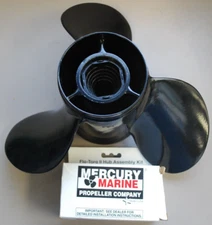 MERCURY PROP P/N 48-7812645 OEM BLACK MAX 13 3/8 X 25 R.H. (CL)