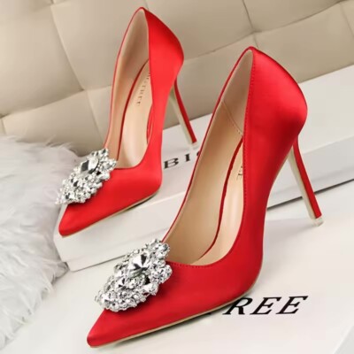 Elegant Jewel Heels (Multiple Colors)