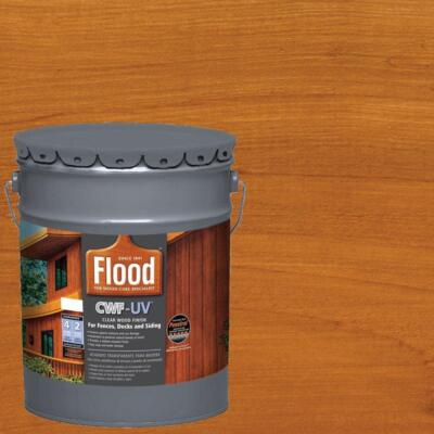 #ad Flood Exterior Wood Finish Cedar Tone Oil Based 5 Gallon CWF UV Paint Fast Dry $148.72