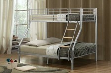 MODERN DESIGNER TRIPLE SLEEPER BUNK BED 4FT6 AND 3FT LUXURY MEMORY, SPRING MATT