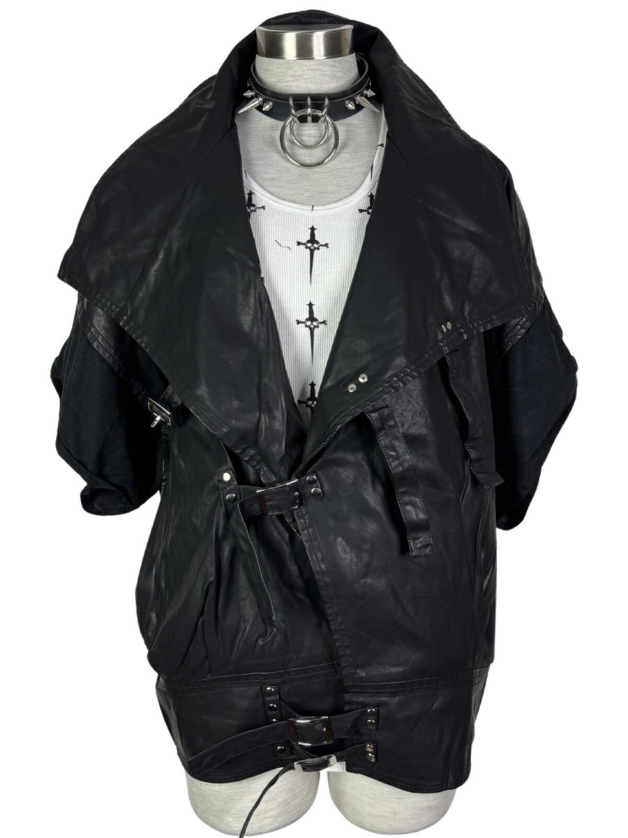 WIDOW VEGAN LEATHER OVERSIZE JACKET WITCH STEAMPUNK PUNK GOTHIC