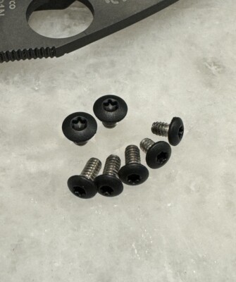 Black Stainless Torx Screws For Spyderco Manix 2 LW FRN Lightweight Knife 7pcs