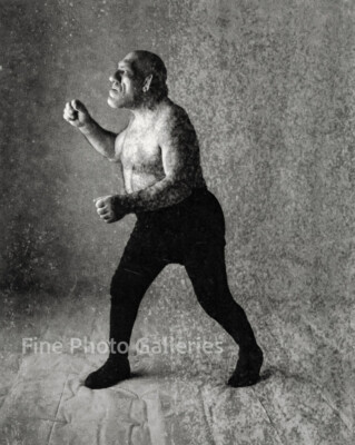 1946/91 Vintage IRVING PENN The French Angel Wrestler Quadritone Photo Engraving