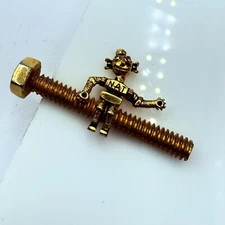 Vintage Tie Bar Clip Clasp - NAT Robot National Screw & Bolt Company
