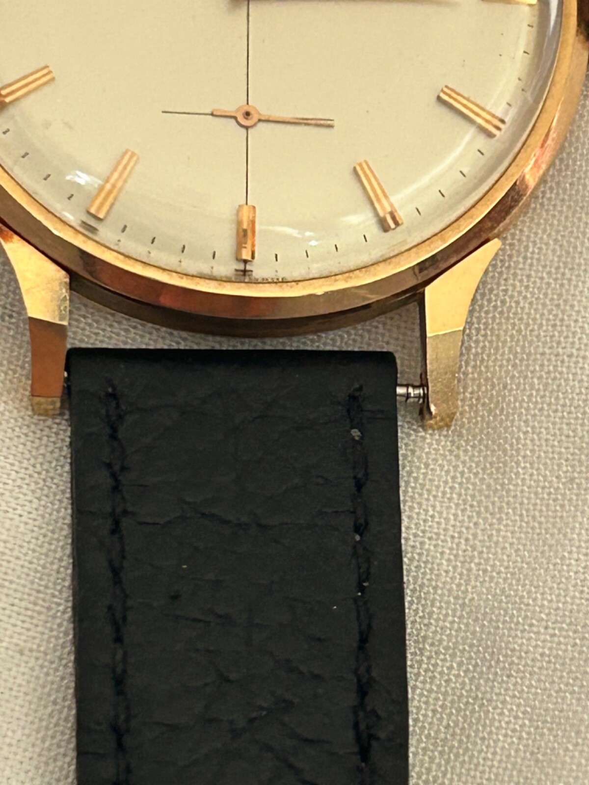 Vintage Omega 18K Solid Rose Gold Manual 37mm Case-Super rare image 9