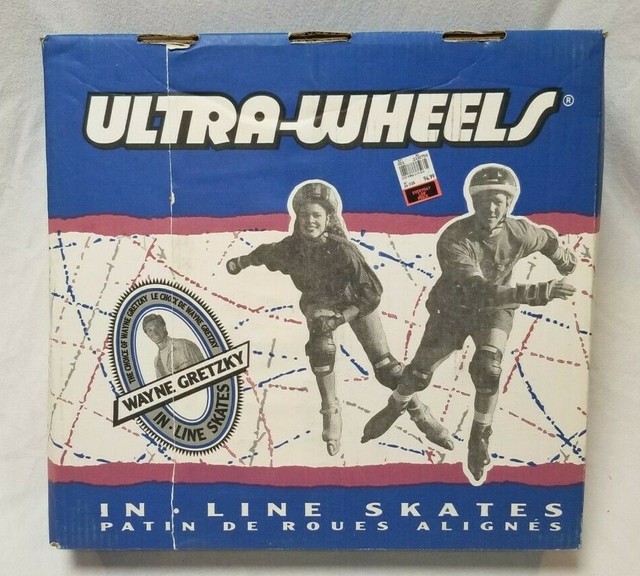 Wayne Gretzky ULTRA WHEELS Roller Blades Inline Skates w Original Box