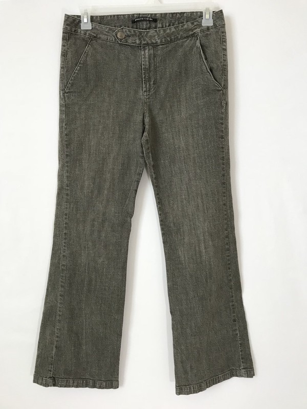 Pierre Carden Women’s Charcoal Gray Jeans Pants Sz10 --  Actual: 32X30.75