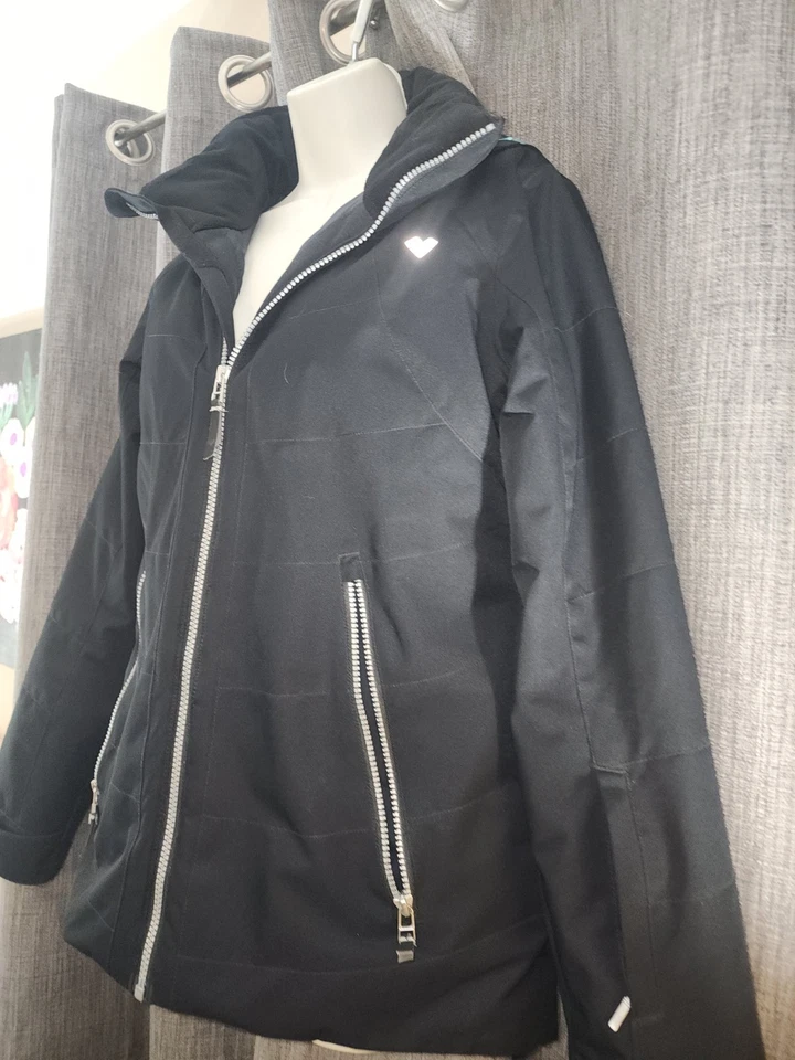 Obermeyer Teen XL (18) Kenzie Ski Snowboard Hooded Blk Jacket RN 37037 - Image 3 of 4