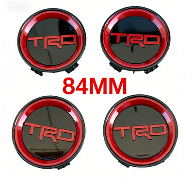 #ad #ad 4PC Wheel hub center caps Fit Toyota Black and Red Tacoma Tundra Sequoia TRD $33.33