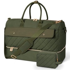 Travel Duffel Bag, Large Weekender Bag for Women with Shoe Compartment, Carry...