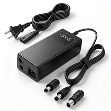 54.6V 2A Battery Charger for 48V Li-ion Batteries 143 60 40mm, Black