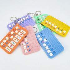 1 pc Kids Self-Discipline Punch Board Keychain Daily Routine Chart