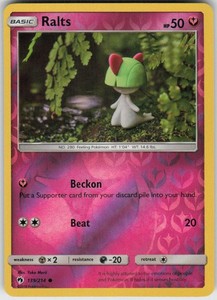 Ralts 139/214 SM Lost Thunder Reverse Holo