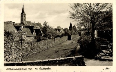 Ak Wolframs-Eschenbach in Bayern,  Am Stadtgraben - 5099436