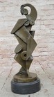 ABSTRACT BRONZE NUDE SCULPTURE LISTED ARTIST SIGNED MODERNIST MID CENTURY ART