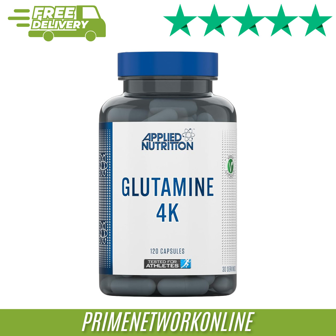 Applied Nutrition Glutamine 4K – 120 Capsules 100% ORIGINAL ⭐⭐⭐⭐⭐