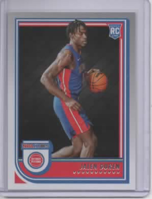 2022-23 Panini Hoops #243 Jalen Duren Rookie