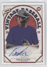 2023 Onyx Vintage Auto Blue Ink Omari Daniel #VAOD Auto 0j81