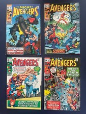 The Avengers #69, 72, 75, 76 Marvel Comics MCU First Grandmaster, Arkon, Zodiac