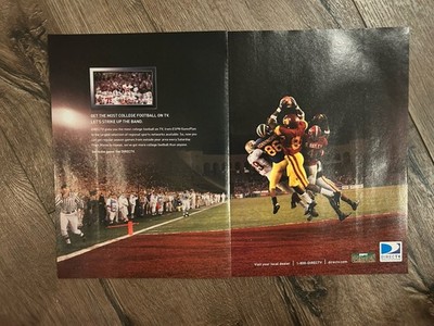 DIRECT TV 11 X 16'' Ad Photo Poster Stedman Bailey NCAA West Virginia Michigan +