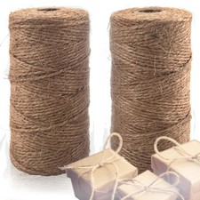 BeCraftee Jute Twine - Hemp Twine String, Heavy Duty, Industrial Packing