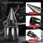 Accessories Waterproof Front Axle Nut Covers Left & Right For Dyna Softail