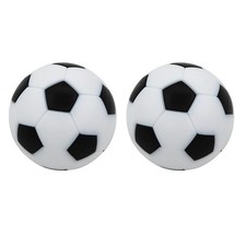 Mini balones de fútbol de mesa para niños 12 piezas negro blanco 36 mm de diámetro