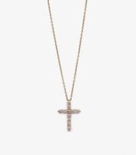 Tiffany & Co 18K Yellow Gold Small Cross Necklace, Pre-owned Excellent Condition