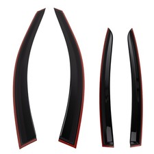 Window Rain Guards Visor Vent For Chevy Cruze 2011-2015 Black 4pcs Set
