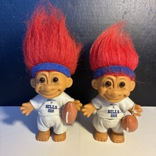 2 Vintage 90s Russ Property Of Bills Troll 5inch W/hair 8 Inch Tall