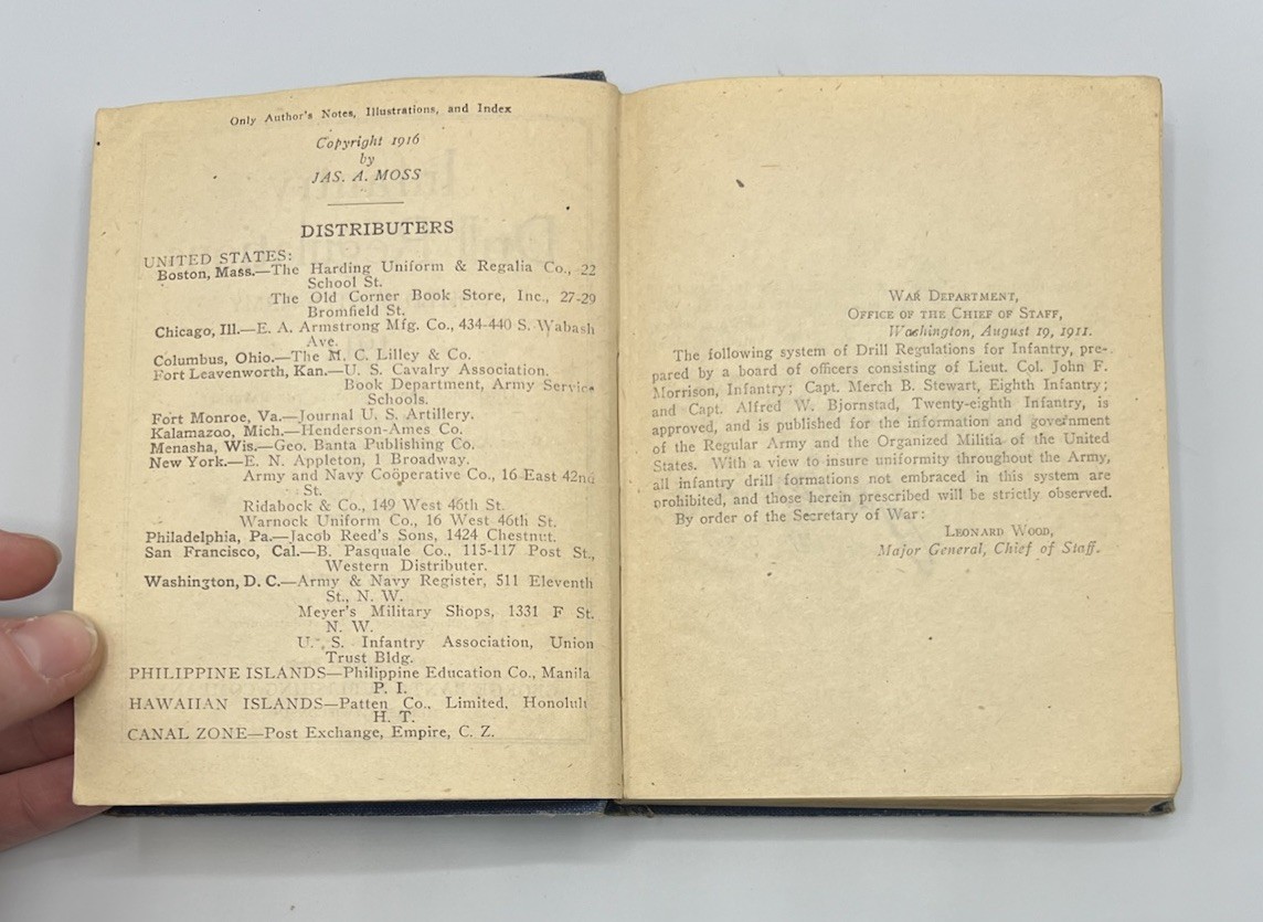 “Infantry Drill Regulations” United States Army 1911 (1917) Vintage Hardcover