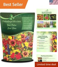 Texas & Oklahoma Wildflower Seed Mix - 1 lb. Drought-Tolerant, Blend of Annua... 47.99 per gallon