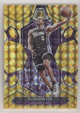 2023-24 Panini Mosaic Reactive Yellow Mosaic Prizm De'Aaron Fox #163 18qd