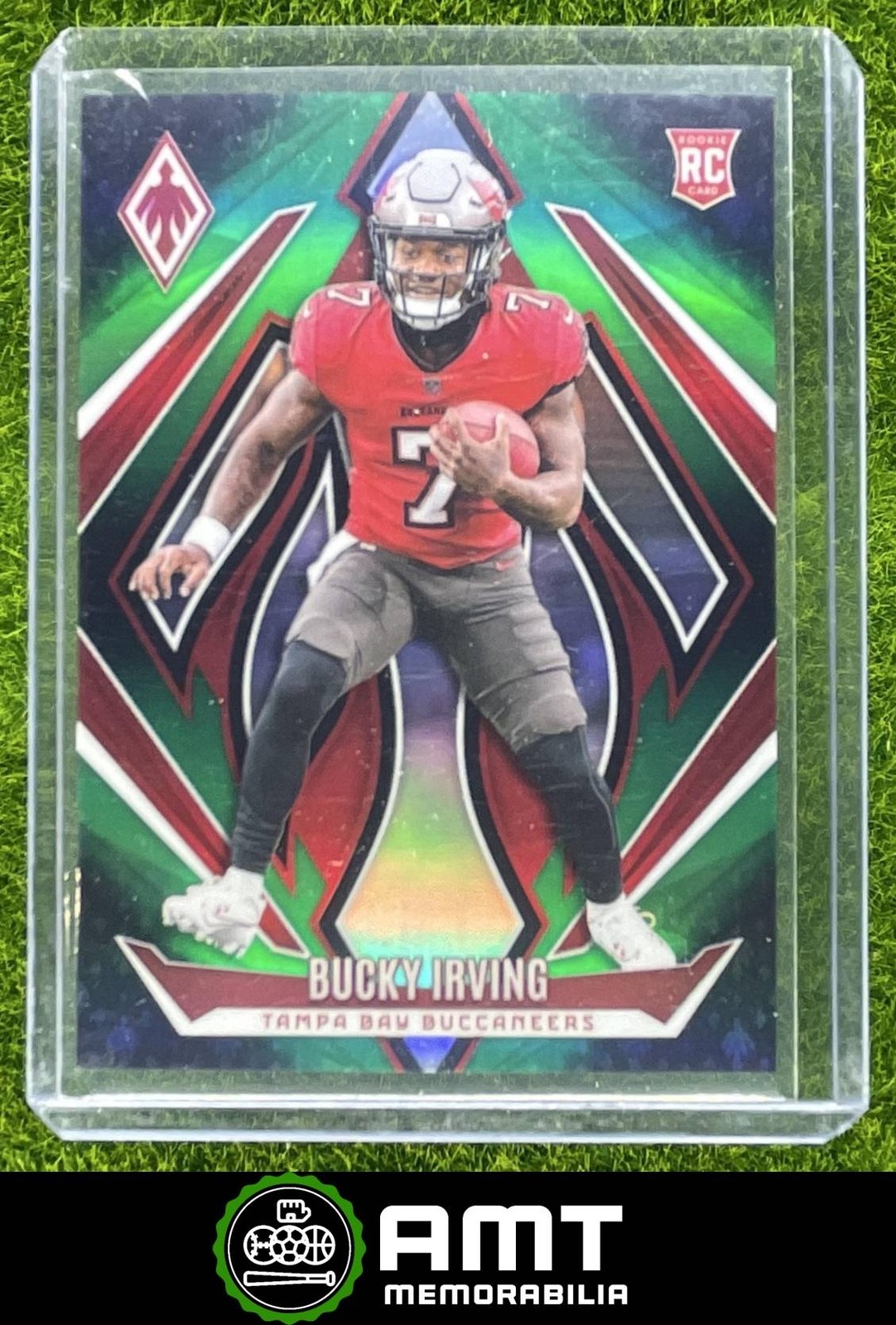Bucky Irving RC 2024 Panini Phoenix Green Fade 63/199 Tampa Bay Buccaneers #166